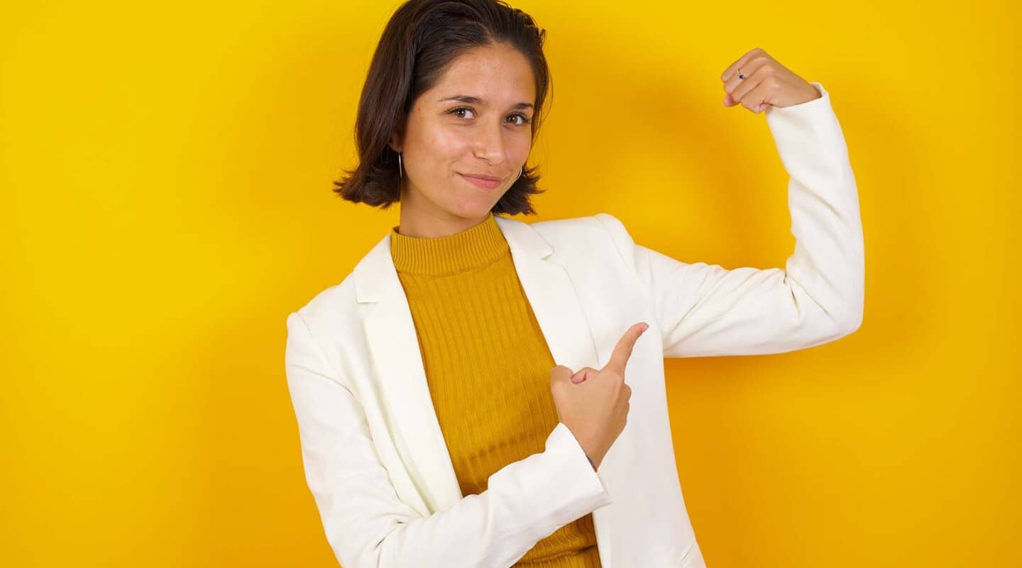 strong finance business woman